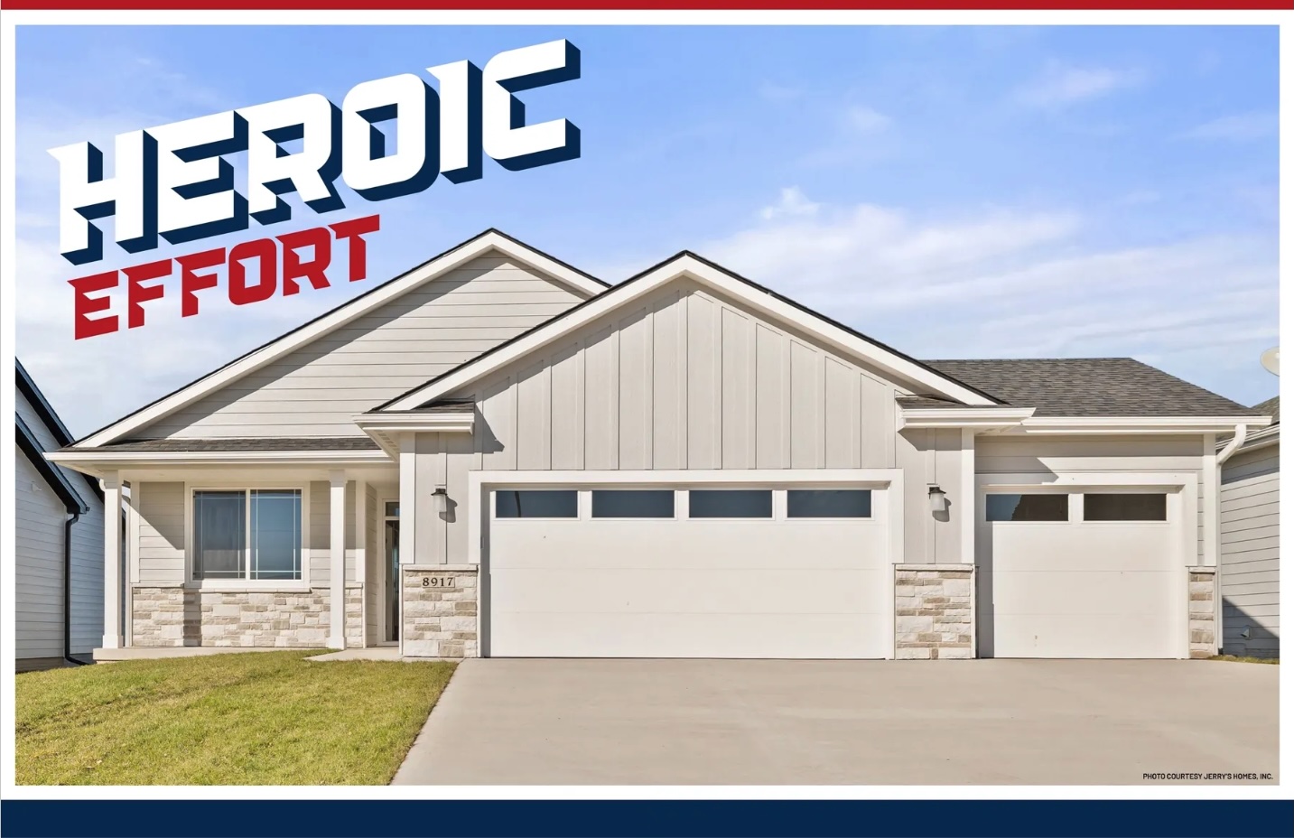 Garage Doors donated by WD Door to Homes for Heroes