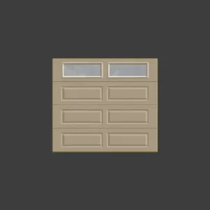8x7 Long Raised Sandstone Garage Door