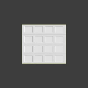 8x7 Short Recessed White Insulated Garage Door 8x7 Short Recessed White Insulated Garage Door