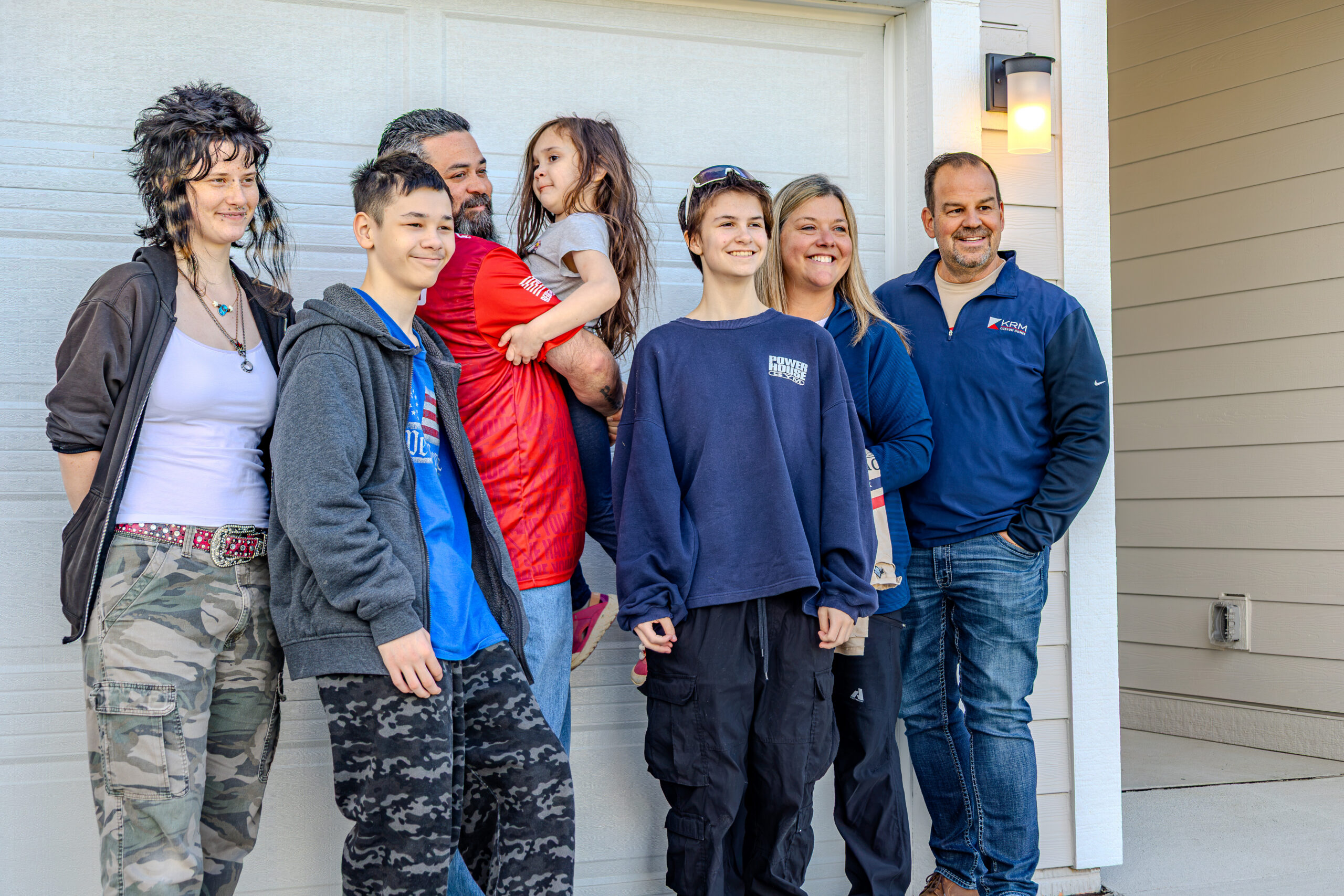 Donating Garage Door - Home for Heroes - Jimmy and his family
